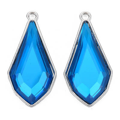 Faceted Glass Pendants