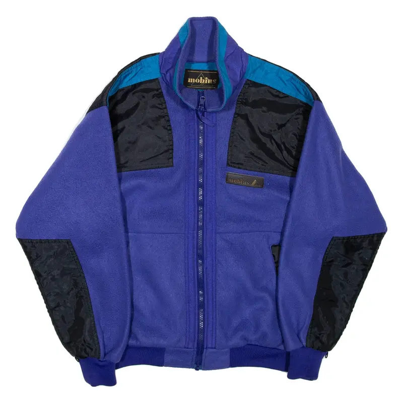 MOBIUS Mens Fleece Jacket Purple M