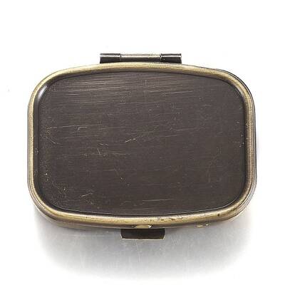 2 Compartmennts Iron Pill Box