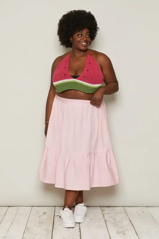 Catherine Top (Watermelon) | size: 5XL to 6XL