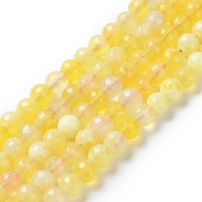 Natural Fire Crackle Agate Bead Strands