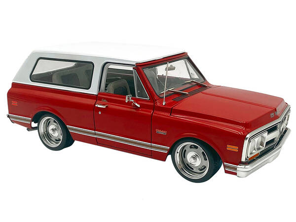 1970 GMC Jimmy Red Metallic with White Top \
