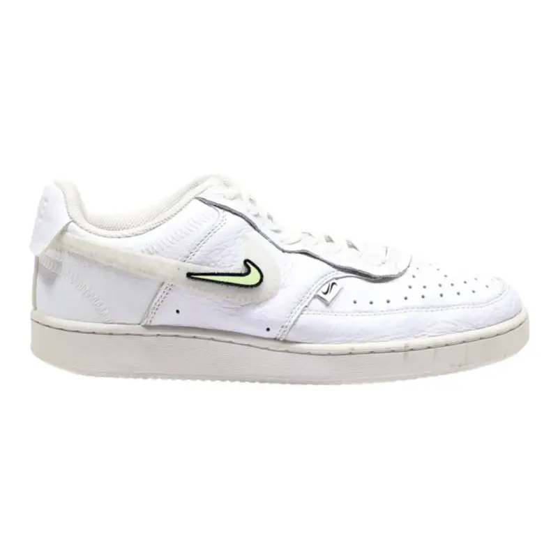 NIKE Court Vision Sneaker Trainers White Canvas Womens UK 6