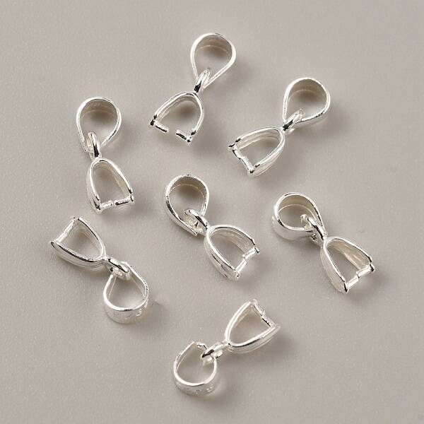 925 Sterling Silver Ice Pick Pinch Bails