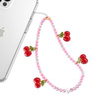 Velvet Caviar Sweet Cherry Phone Charm - Premium Handmade Accessory for iPhone & Android, Stylish, Durable - Perfect Gift for...