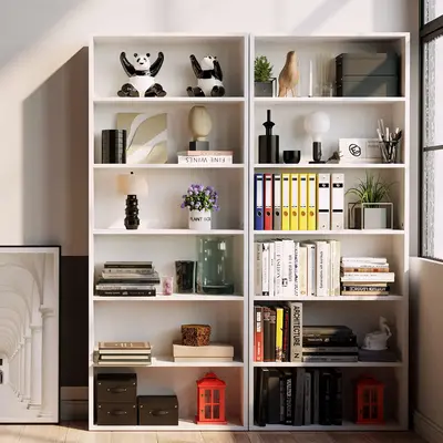 Bookshelves and Bookcases Floor Standing 6 Tiers Display Storage Shelves 70 in Tall Bookcase Home Decor Furniture for Home Of...