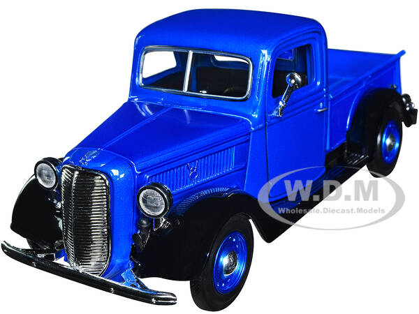 1937 Ford Pickup Truck Blue Metallic and Black \