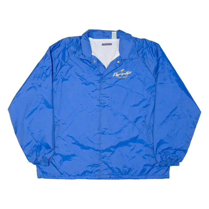 JERZEES Coach Jacket Blue Mens XL