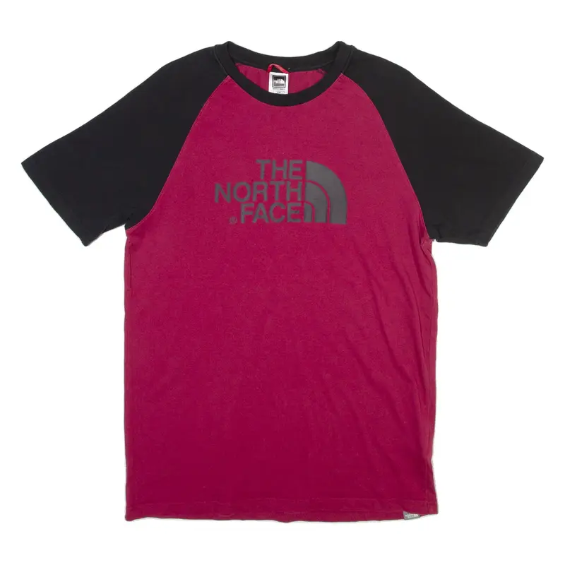 THE NORTH FACE Mens T-Shirt Maroon Crew Neck M