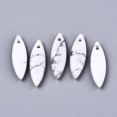 Natural Howlite Pendants