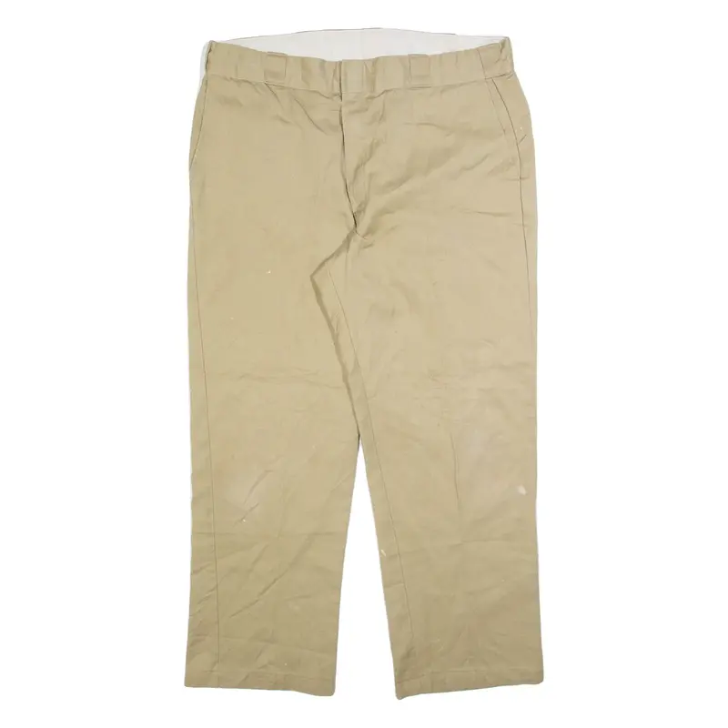DICKIES Mens Trousers Beige Regular Straight W38 L29