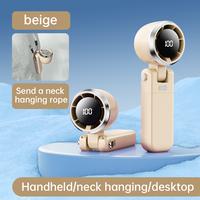 3-IN-1 Portable Handheld Fan,Ultimate Flexibility, High-Power Motor, LED Display, 16 Hrs Cooling, 4000mAh Rechargeable, 5-Spe...