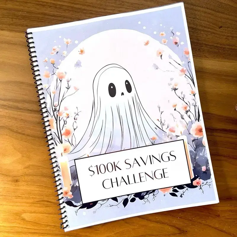 DesigningLifeCo $100K Savings Challenge Coloring Book Soft Cover English 100 Week Plan for Financial Goals & Creativity