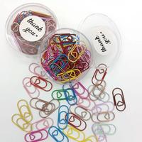 Heart Shaped Paper Clip, 50pcs/set Mini Cute Heart Shaped Paper Clip, Office Stationery & Supplies, Perfect Gift for Statione...