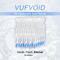 VUFVOID 3% Hyaluronic Acid Serum, 4D Formula with Ceramide, Quenching Nourshing Treatment for Glass Skin, 30 Vials Skincare C...