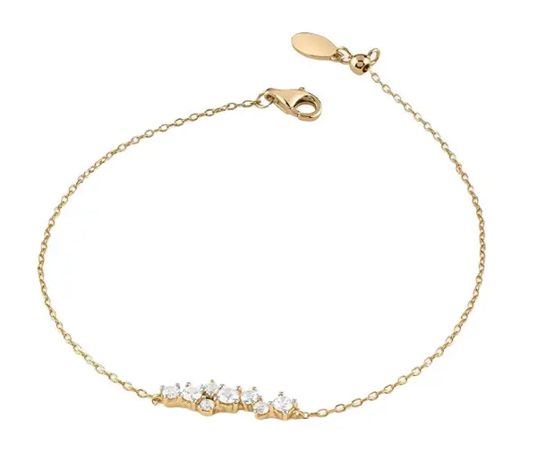 Guess Elegante Bracciale In Argento Placcato Oro Jardin Jsbb04461Jwyg - Lunghezza: 18,5 Cm