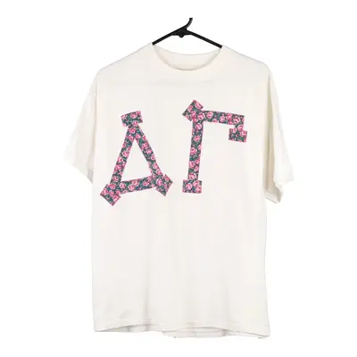 Oneita T-Shirt - Large White Cotton