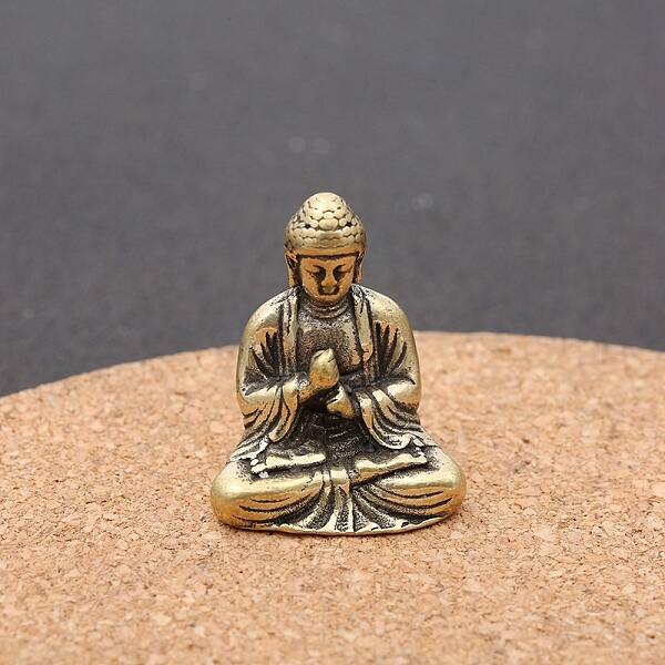 Brass Buddha Statue Display Decoration