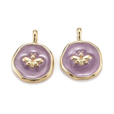 Brass Enamel Pendants