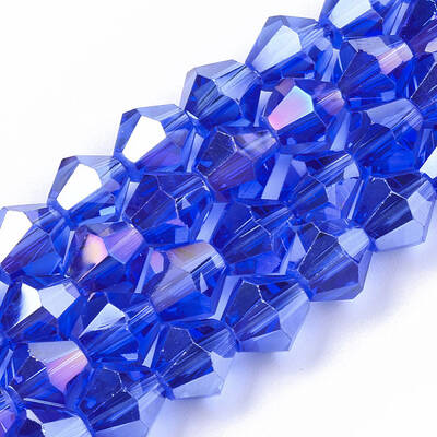 Electroplate Glass Beads Strands