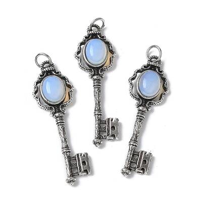 Key Brass Opalite Big Pendants