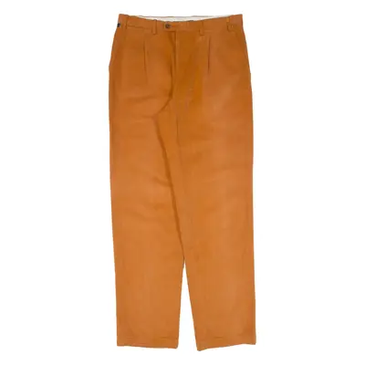 CANALI Mens Trousers Orange Regular Straight W32 L32