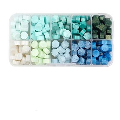 10 Grids 10 Colors Sealing Wax Particles