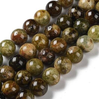 Natural Green Garnet Beads Strands