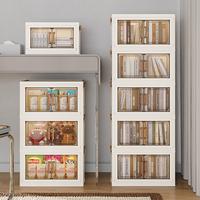 ONAIL  Super large Foldable Storage Box with Lid, Stackable Household Storage Holders with Wheels Organiser