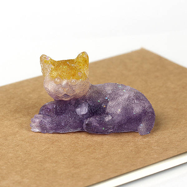 Natural Amethyst Cat Display Decorations