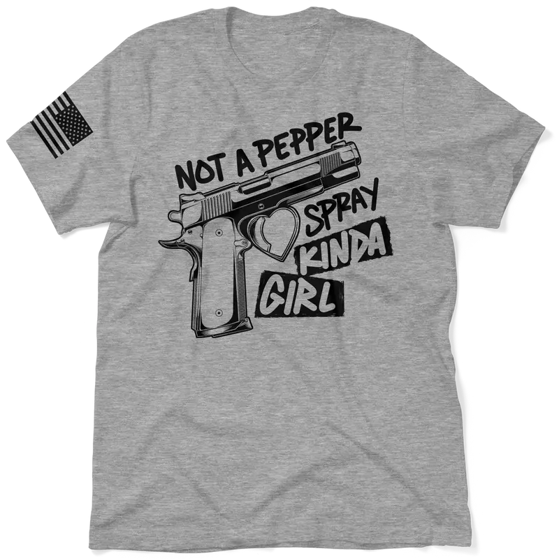 Pepper Spray Kind Of Girl - Safety Yellow T-Shirt