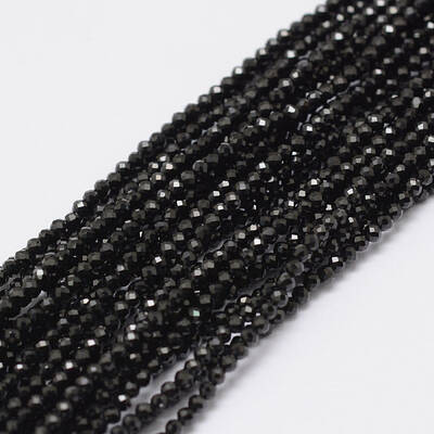 Natural Black Spinel Beads Strands