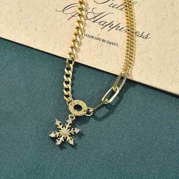 Brass Micro Pave Clear Cubic Zirconia Charm Bracelets