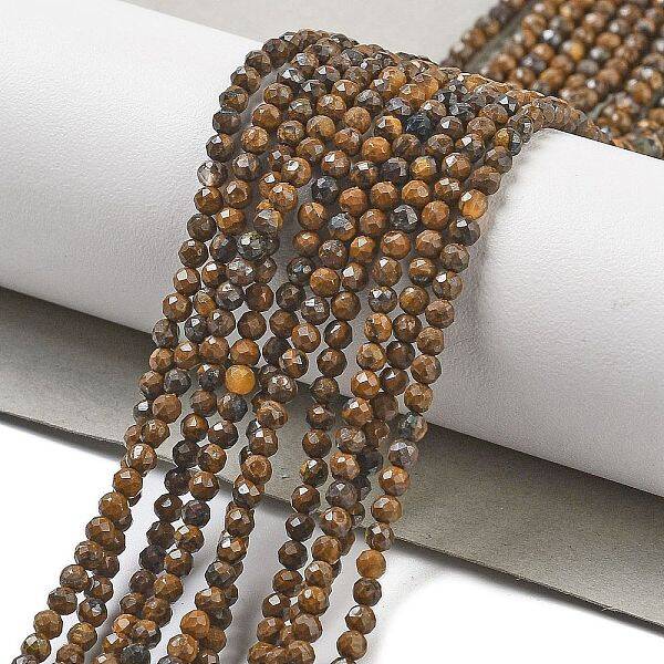 Natural Tiger Iron Beads Strands