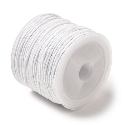 White Cotton Waxed Cord String Cord