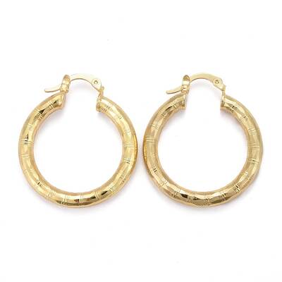 Brass Hoop Earring