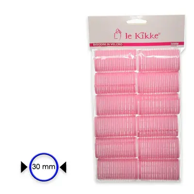 Le kikke velcro curler in bag 12 pieces diam. 3 cm