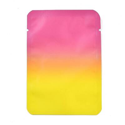 Two Tone Rectangle Plastic Zip Lock Gift Bags