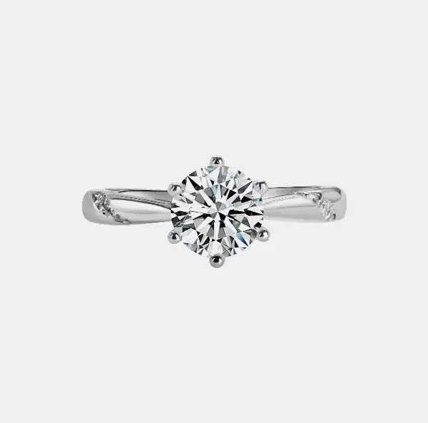 【K3】0.5CT Classical Synthetic Moissanite Ring– Elegant Classic Choice for Engagement, Wedding, Anniversary, and Valenti...