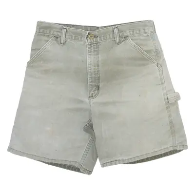CARHARTT Carpenter Mens Denim Shorts Grey M W30