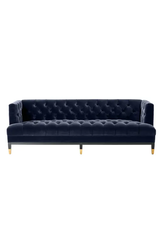 Velvet Buttoned Sofa | Eichholtz Castelle