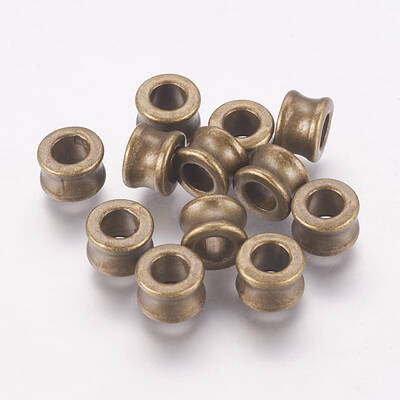 Tibetan Style Alloy European Beads