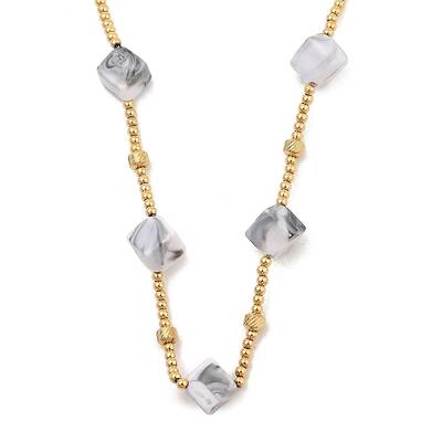 Golden Tone 304 Stainless Steel Boho Beaded Necklaces