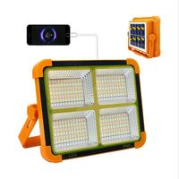 Solar Rechargeable Portable LED Light, Outdoor Portable Magnetic LED Light, USB Rechargeable Portable Emergency Light for Cam...