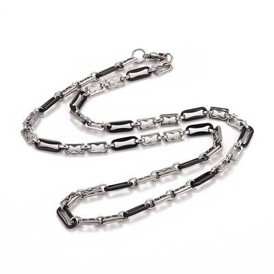 304 Stainless Steel Oval Link Chains Necklace
