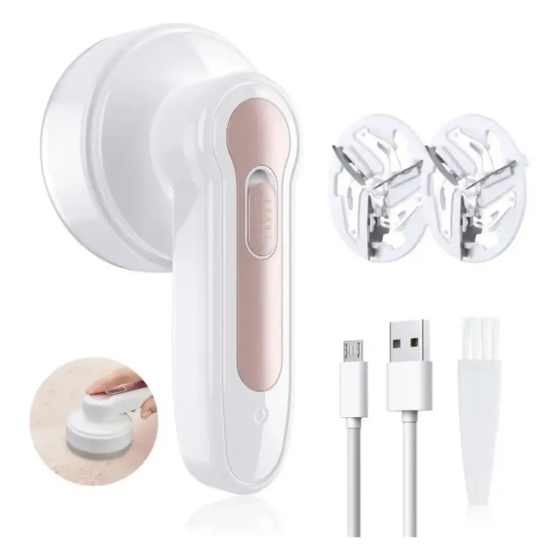 Sweater Shaver Electric Lint Remover with Bionic Beehive Mesh, Noise Reduction Technology, Automatic Charging, Stainless Stee...