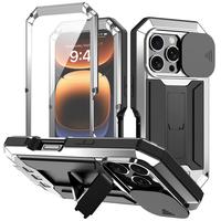 Waterproof Shockproof Aluminum Gorilla Glass Metal Full Case For iPhone 16 Pro Max 15 14 13 Military Cover