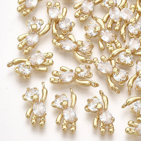 Brass Cubic Zirconia Charms