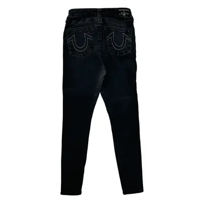 True Religion Slim Fit Jeans - 28W UK 8 Black Cotton Blend