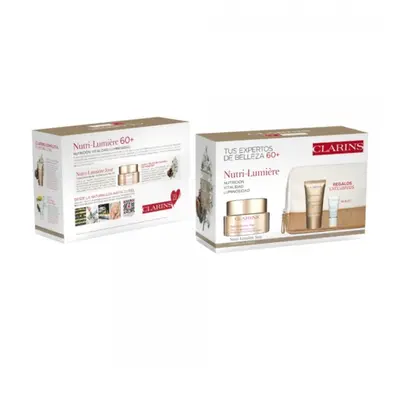 Set Clarins Nutri Lumiere day 50ml night cream 15ml Masc Cryo-Flash 5ml@